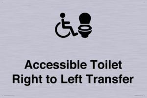 Accessible Toilet with Right to Left Transfer